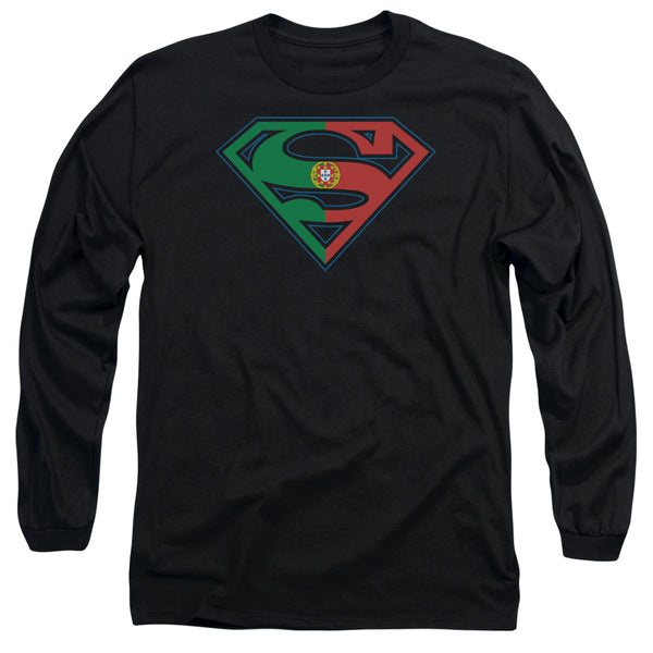 Superman - Portugal Shield Adult Long Sleeve Shirt