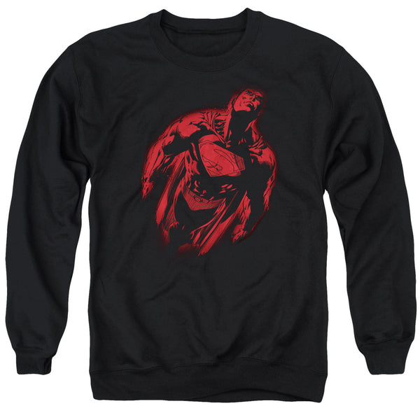 Superman - Sprayed Supes Adult Crewneck Sweatshirt