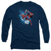 Superman - Crystallize Adult Long Sleeve Shirt