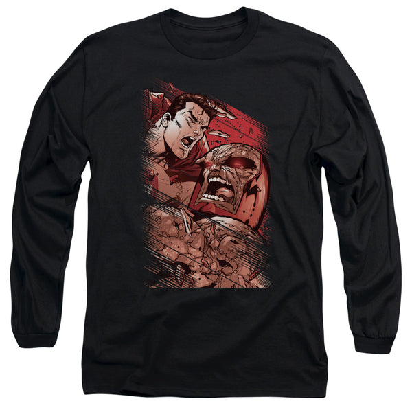 Superman - Supes Vs Darkseid Adult Long Sleeve Shirt
