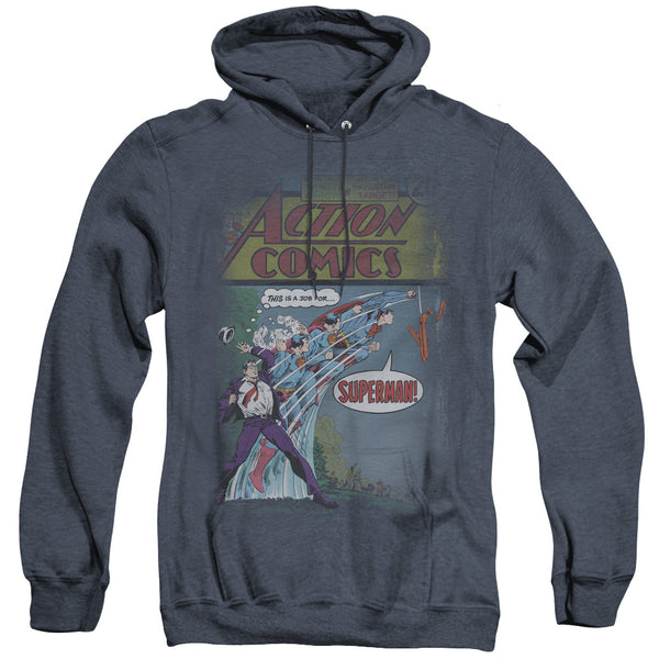 Superman - Quick Change Adult Heather Hoodie