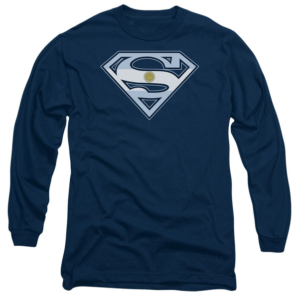 Superman - Argentinian Shield Adult Long Sleeve Shirt