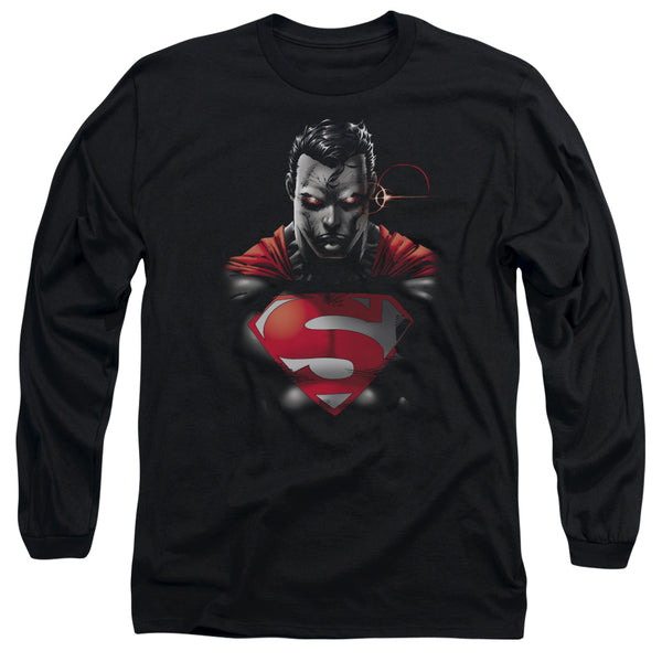 Superman - Heat Vision Charged Adult Long Sleeve Shirt