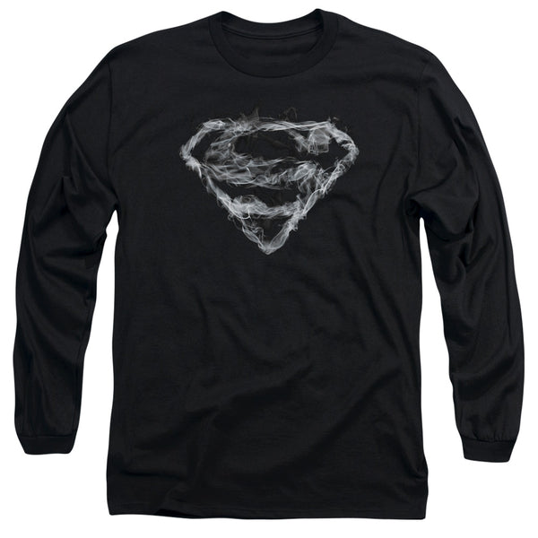 Superman - Smoking Shield Adult Long Sleeve Shirt