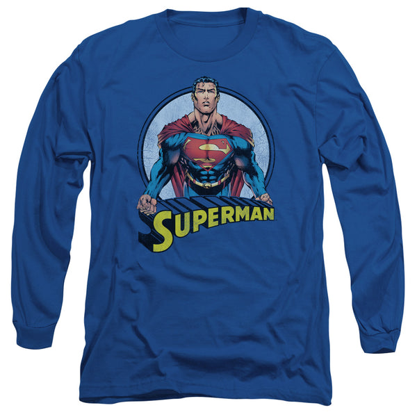 Superman - Flying High Again Adult Long Sleeve Shirt