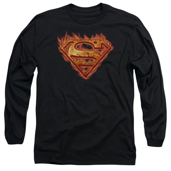 Superman - Hot Metal Adult Long Sleeve Shirt