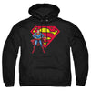 Superman - Superman& Logo Adult Pull Over Hoodie