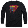 Superman - Superman & Logo Adult Long Sleeve Shirt
