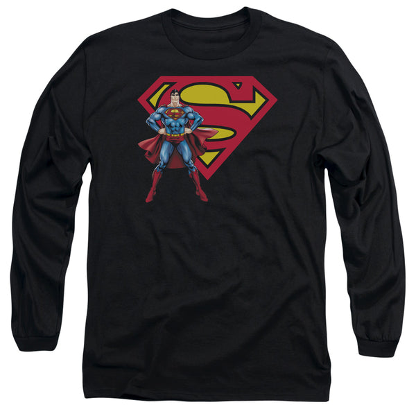 Superman - Superman & Logo Adult Long Sleeve Shirt