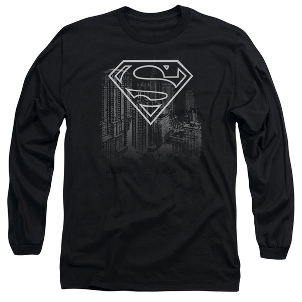 Superman - Skyline Adult Long Sleeve Shirt