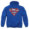 Superman - Ripped And Shredded Adult Pull Over Hoodie