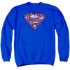 Superman - Ripped And Shredded Adult Crewneck Sweatshirt