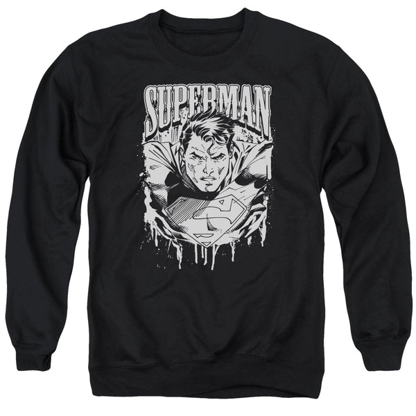 Superman - Super Metal Adult Crewneck Sweatshirt