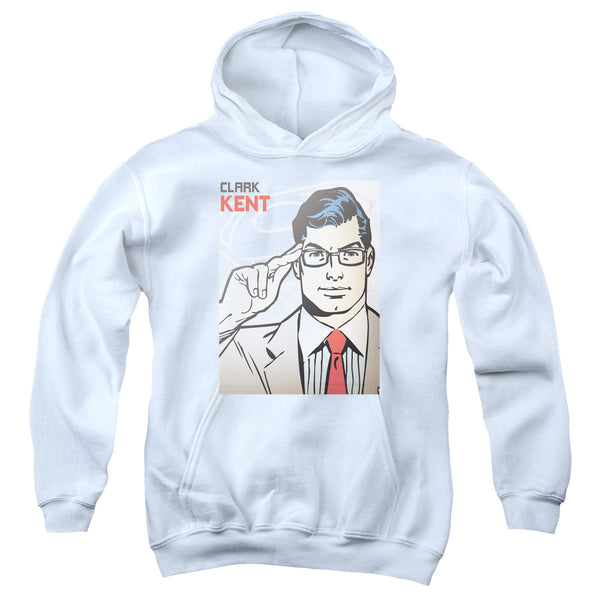 Superman(DC) - Clark Kent Cover Youth Hooded Sweatshirt