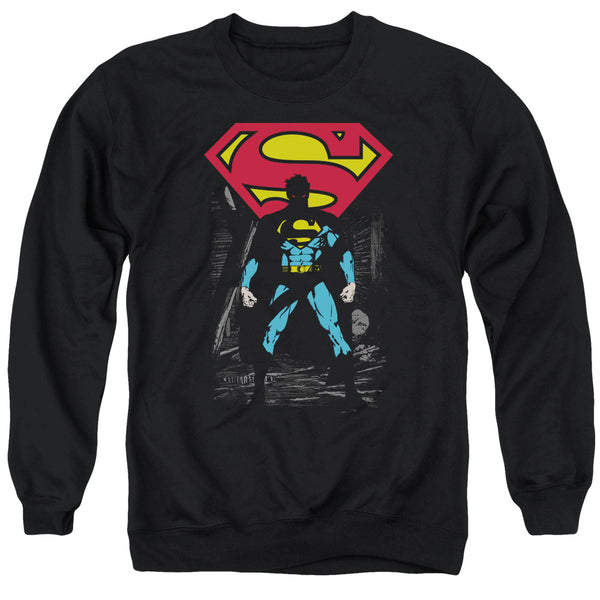 Superman - Dark Alley Adult Crewneck Sweatshirt