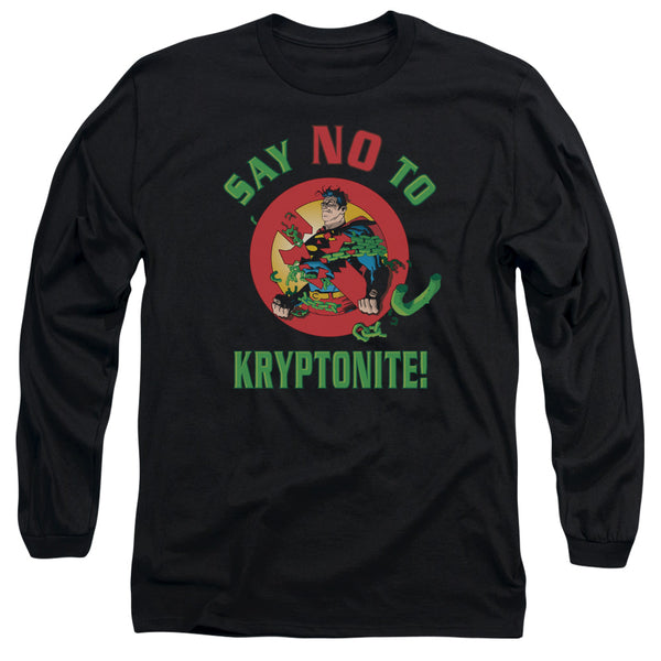 Superman - Say No To Kryptonite Adult Long Sleeve Shirt