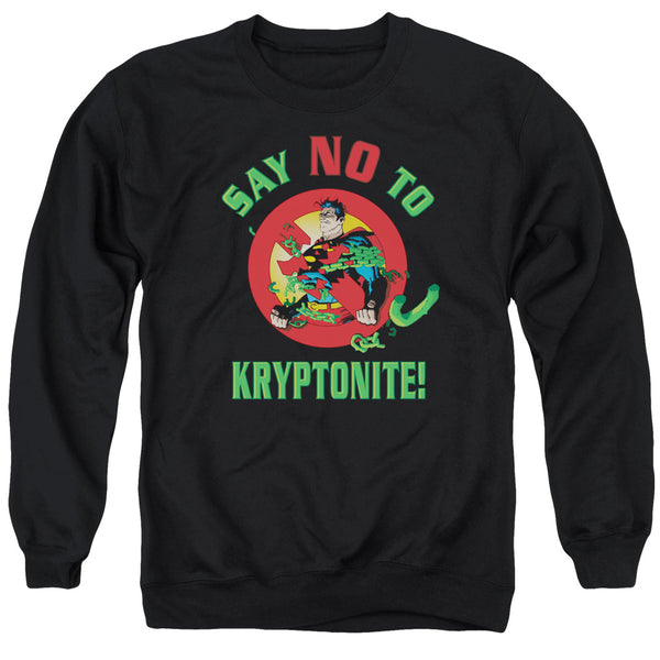 Superman - Say No To Kryptonite Adult Crewneck Sweatshirt