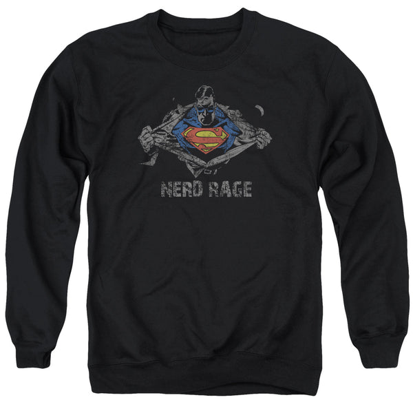 Superman - Nerd Rage Adult Crewneck Sweatshirt