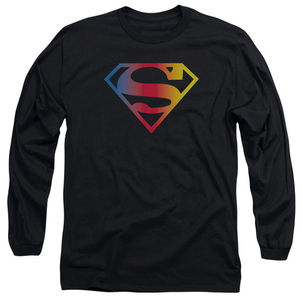 Superman - Gradient Superman Logo Adult Long Sleeve Shirt
