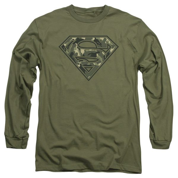 Superman - Super Camo Adult Long Sleeve Shirt