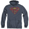 Superman - Crackle S Adult Heather Hoodie