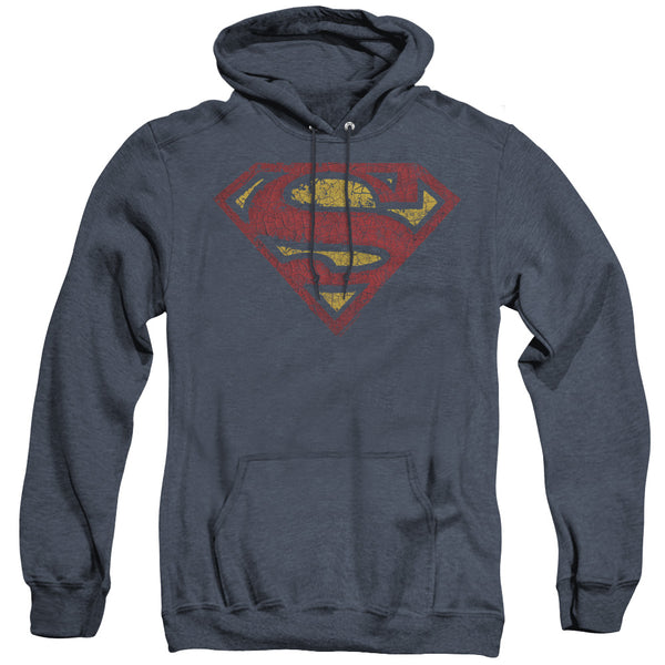 Superman - Crackle S Adult Heather Hoodie