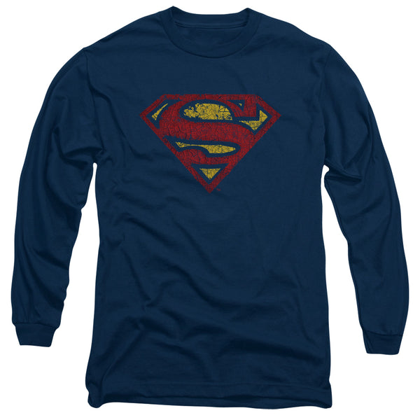 Superman - Crackle S Adult Long Sleeve Shirt