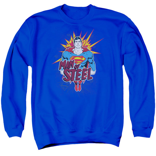 Superman - Steel Pop Adult Crewneck Sweatshirt