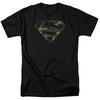 Superman - Distressed Camo Shield Short-Sleeve Shirt