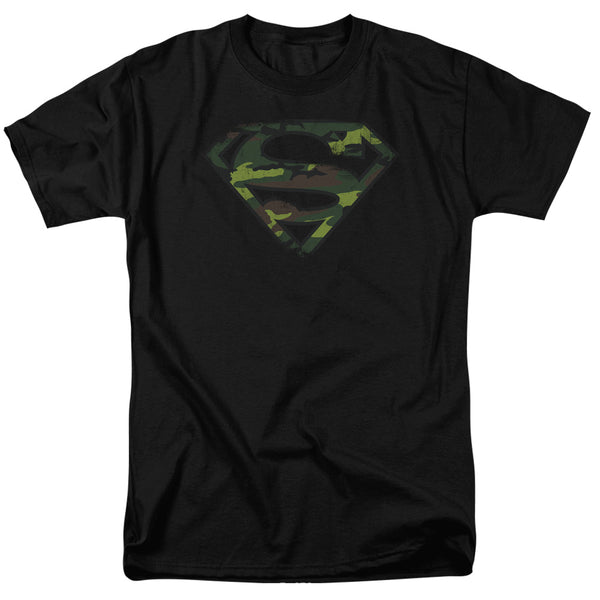 Superman - Distressed Camo Shield Short-Sleeve Shirt