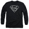 Superman - Urban Camo Shield Adult Long Sleeve Shirt