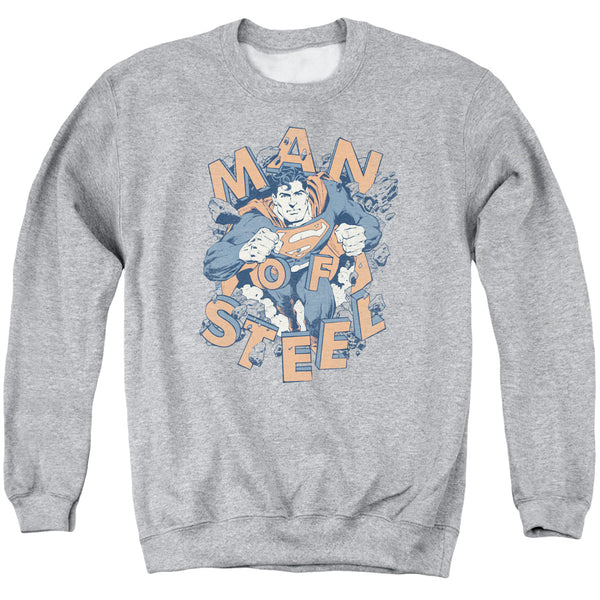 Superman - Coming Through Adult Crewneck Sweatshirt