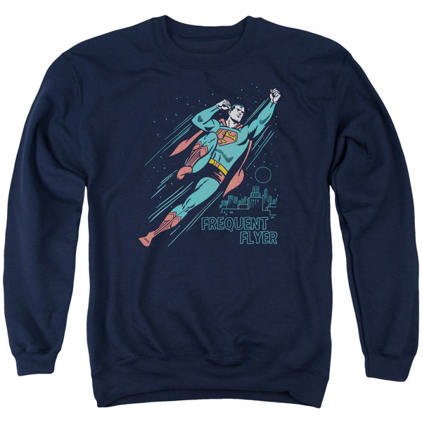Superman - Frequent Flyer Adult Crewneck Sweatshirt