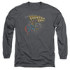 Superman - Zod Greetings Adult Long Sleeve Shirt