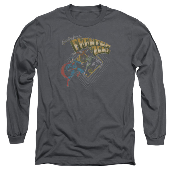 Superman - Zod Greetings Adult Long Sleeve Shirt
