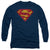 Superman - Shattered Shield Adult Long Sleeve Shirt