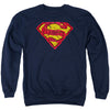 Superman - Shattered Shield Adult Crewneck Sweatshirt