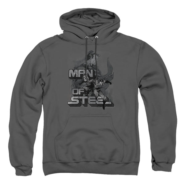 Superman - Steel Poses Adult Pull Over Hoodie