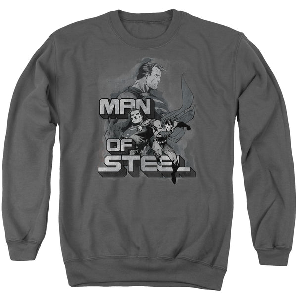 Superman - Steel Poses Adult Crewneck Sweatshirt