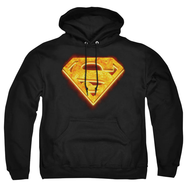 Superman - Hot Steel Shield Adult Pull Over Hoodie