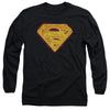 Superman - Hot Steel Shield Adult Long Sleeve Shirt