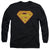 Superman - Hot Steel Shield Adult Long Sleeve Shirt