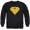 Superman - Hot Steel Shield Adult Crewneck Sweatshirt