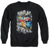 Superman - Ripping Steel Adult Crewneck Sweatshirt