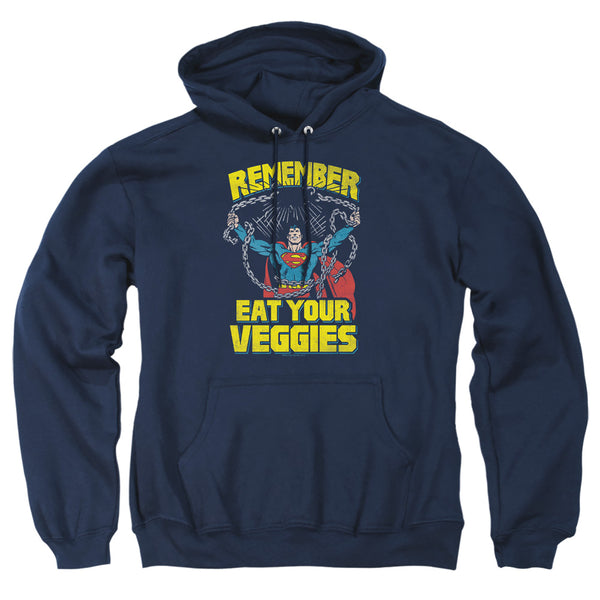Superman - Veggie Power Adult Pull Over Hoodie