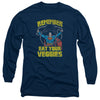 Superman - Veggie Power Adult Long Sleeve Shirt