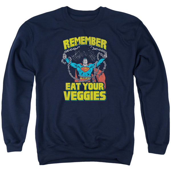 Superman - Veggie Power Adult Crewneck Sweatshirt