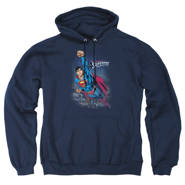Superman - Twilight Flight Adult Pull Over Hoodie