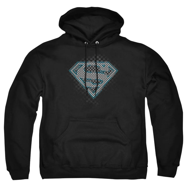 Superman - Checkerboard Adult Pull Over Hoodie