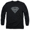 Superman - Checkerboard Adult Long Sleeve Shirt